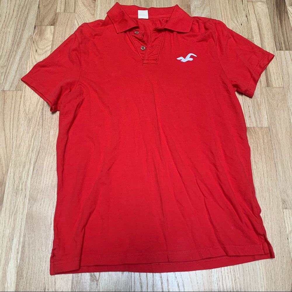 Hollister collar t shirt